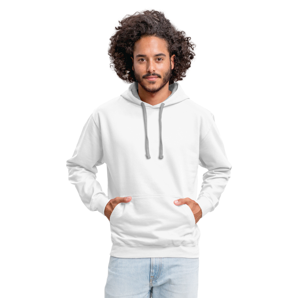 Contrast Hoodie - white/gray