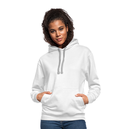 Contrast Hoodie - white/gray