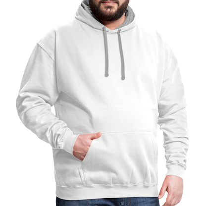 Contrast Hoodie - white/gray