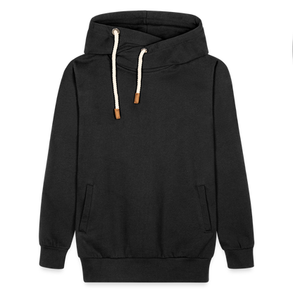 Shawl Collar Hoodie - black