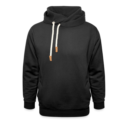 Shawl Collar Hoodie - black