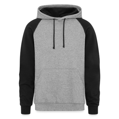 Colorblock Hoodie - heather gray/black