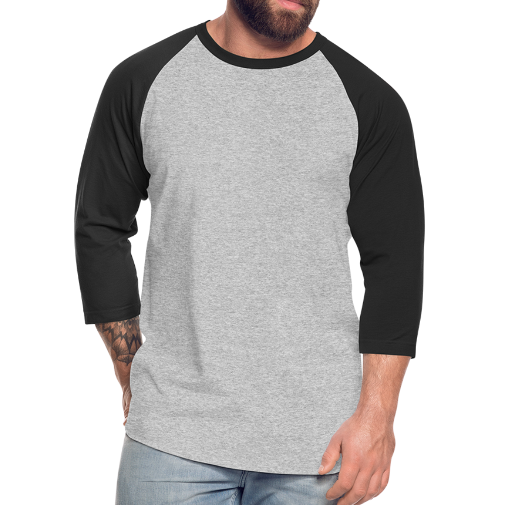 Baseball T-Shirt - heather gray/black