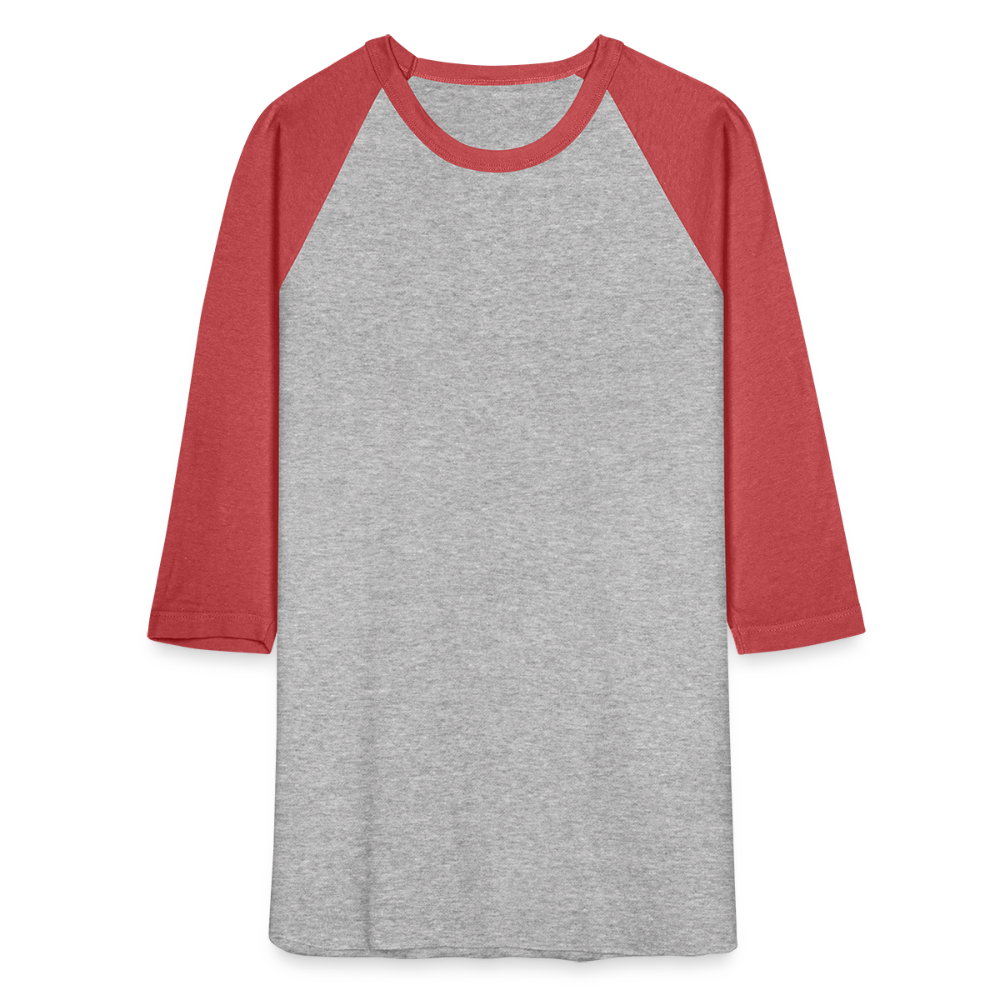 Baseball T-Shirt - heather gray/red