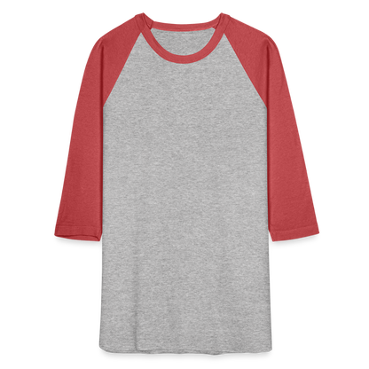 Baseball T-Shirt - heather gray/red