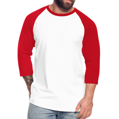 Baseball T-Shirt - white/red