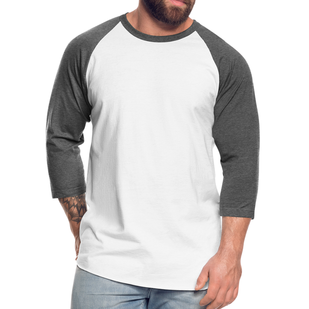 Baseball T-Shirt - white/charcoal