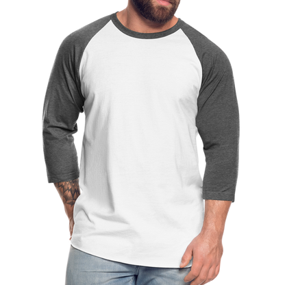 Baseball T-Shirt - white/charcoal