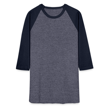 Baseball T-Shirt - heather blue/navy