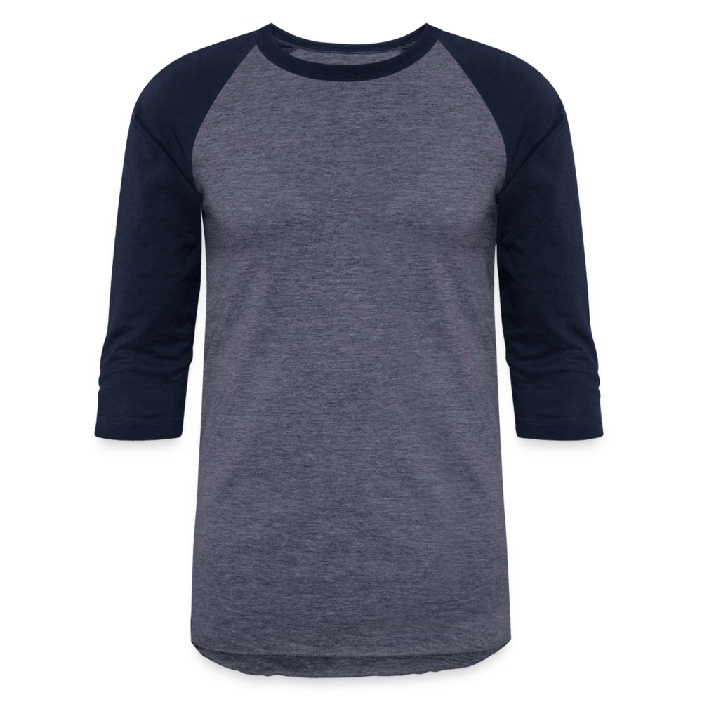 Baseball T-Shirt - heather blue/navy