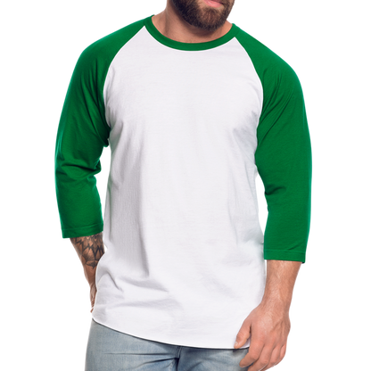 Baseball T-Shirt - white/kelly green