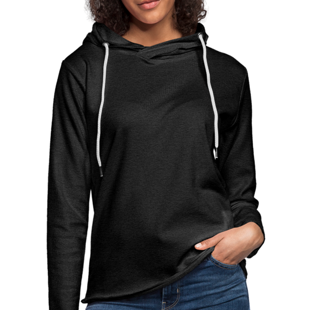 Unisex Lightweight Terry Hoodie - charcoal grey