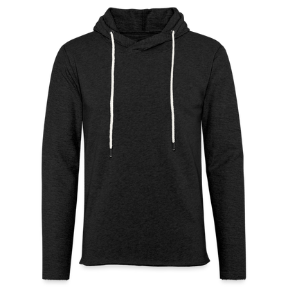 Unisex Lightweight Terry Hoodie - charcoal grey