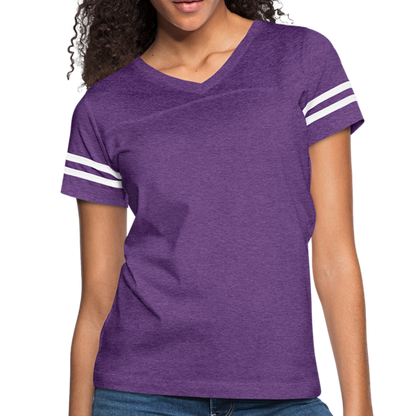 Women’s Vintage Sport T-Shirt - vintage purple/white