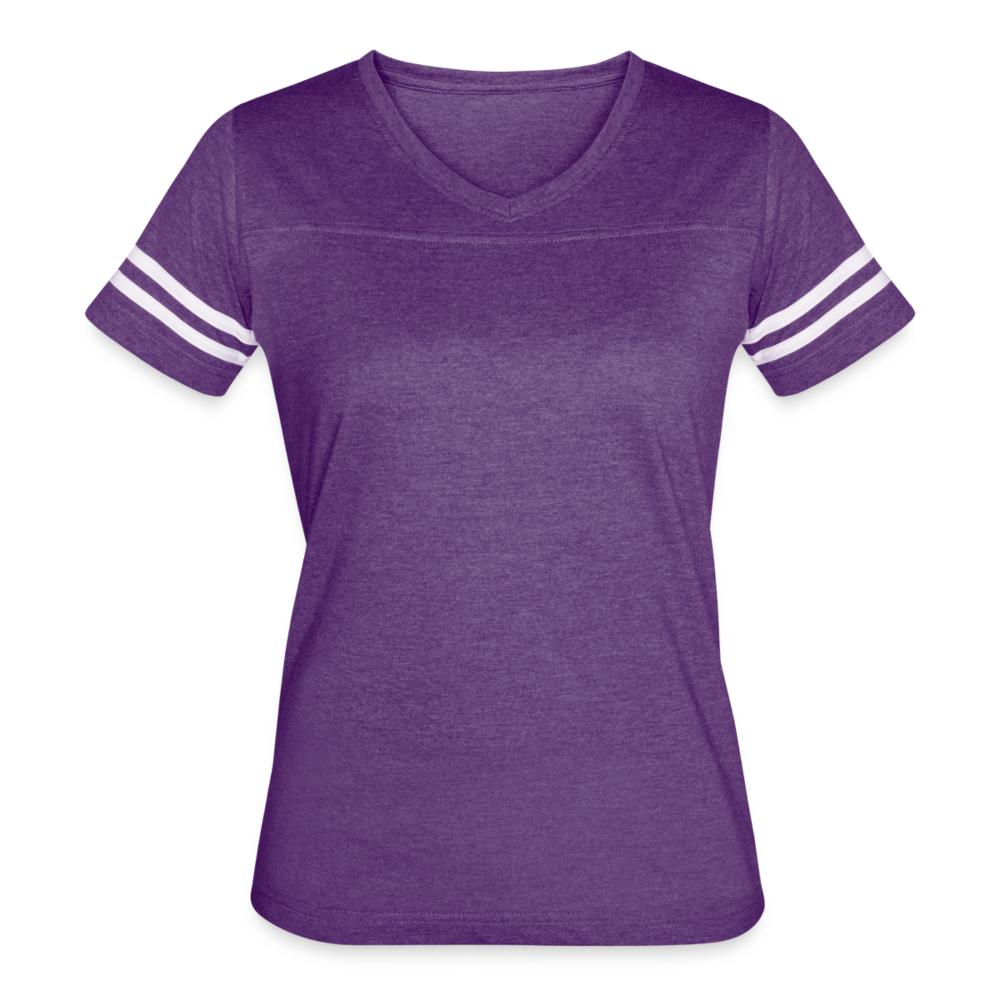 Women’s Vintage Sport T-Shirt - vintage purple/white