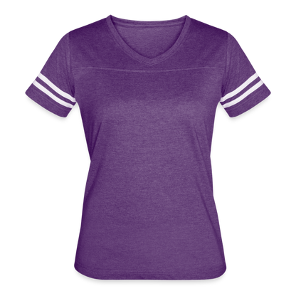 Women’s Vintage Sport T-Shirt - vintage purple/white