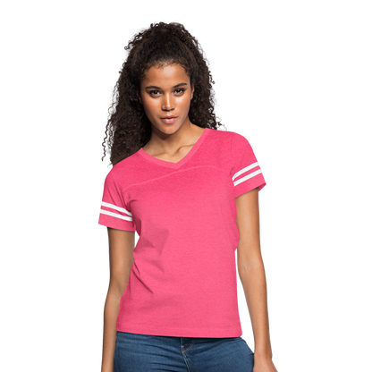 Women’s Vintage Sport T-Shirt - vintage pink/white