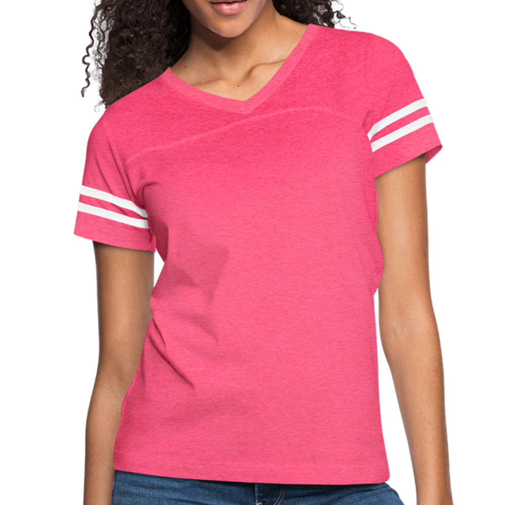 Women’s Vintage Sport T-Shirt - vintage pink/white