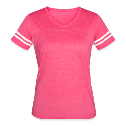 Women’s Vintage Sport T-Shirt - vintage pink/white