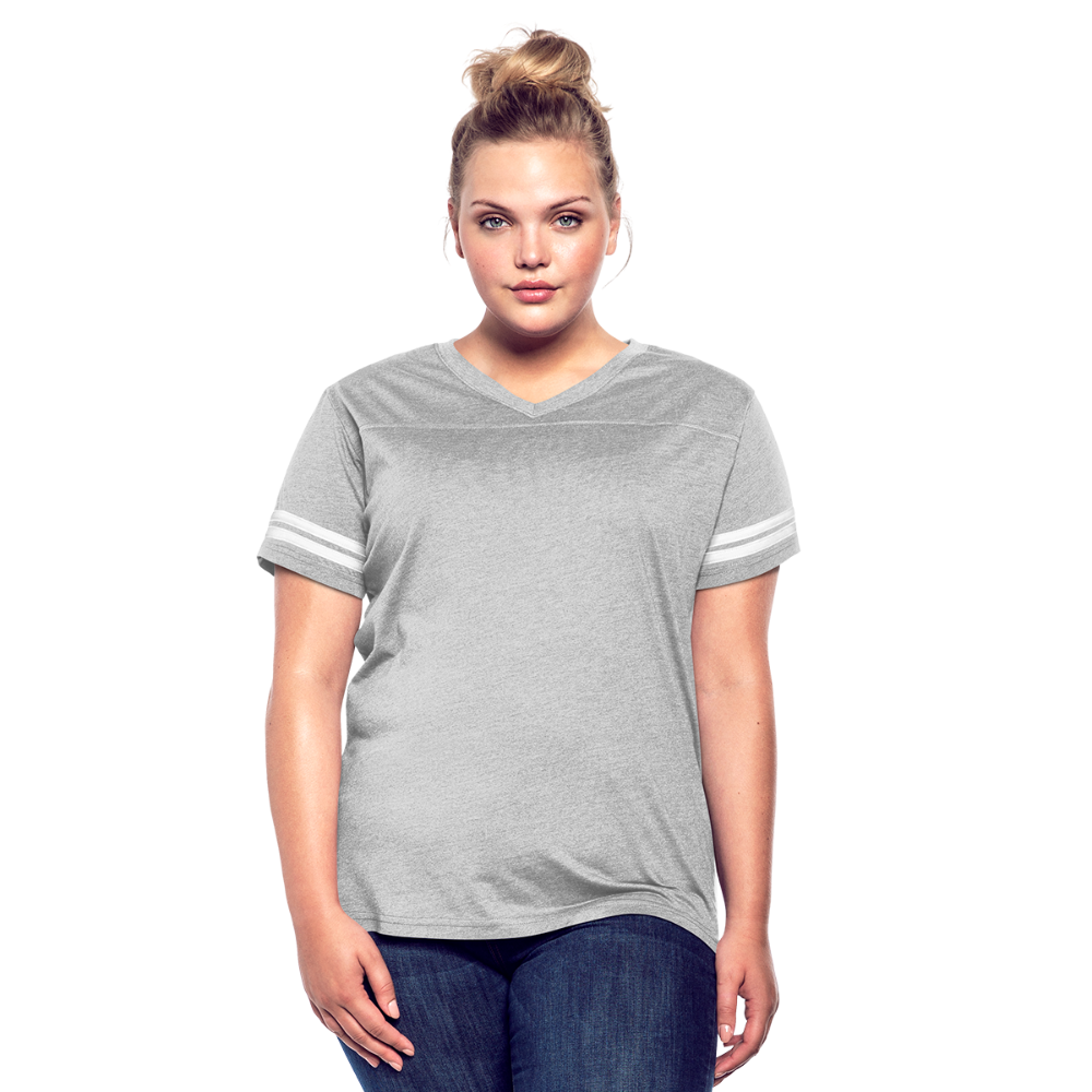 Women’s Vintage Sport T-Shirt - heather gray/white