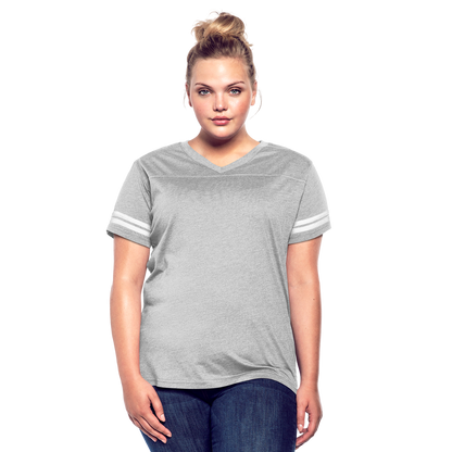 Women’s Vintage Sport T-Shirt - heather gray/white