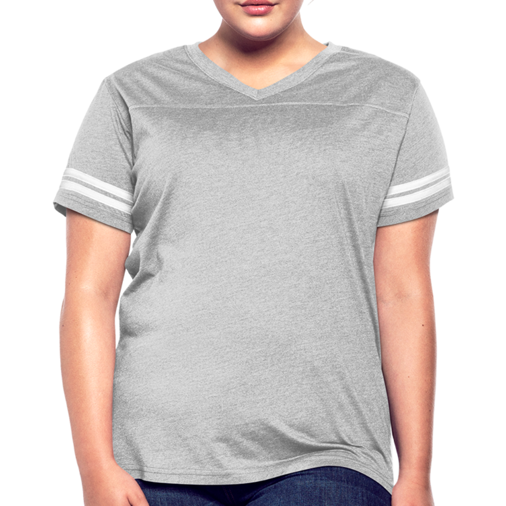 Women’s Vintage Sport T-Shirt - heather gray/white