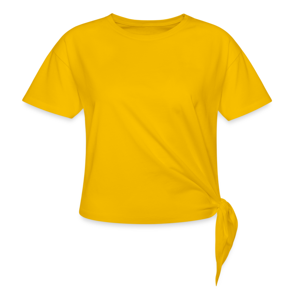 Women's Knotted T-Shirt - sun yellow