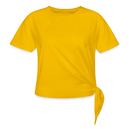 Women's Knotted T-Shirt - sun yellow