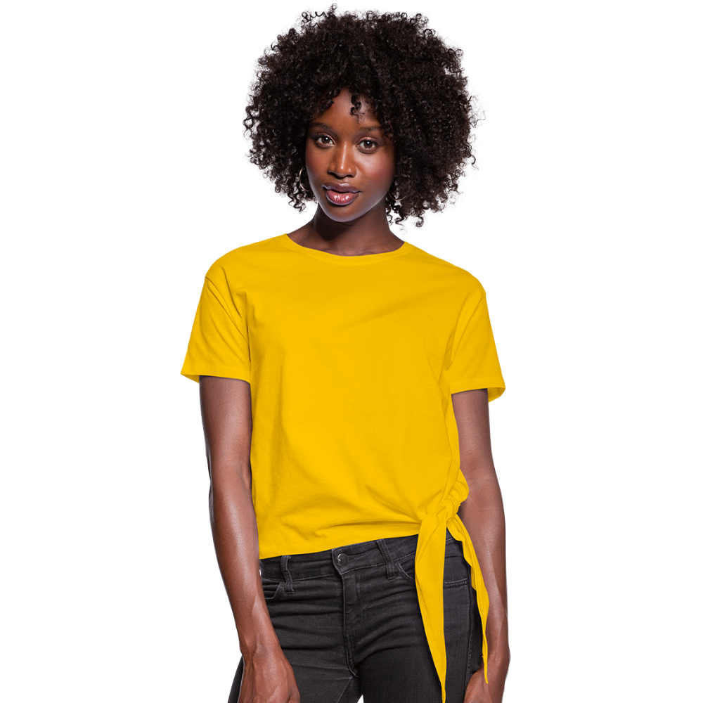 Women's Knotted T-Shirt - sun yellow