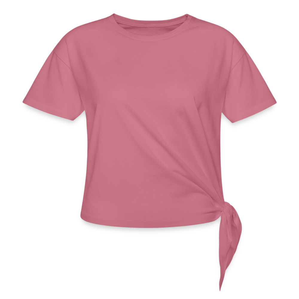 Women's Knotted T-Shirt - mauve