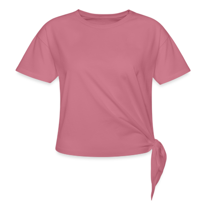 Women's Knotted T-Shirt - mauve