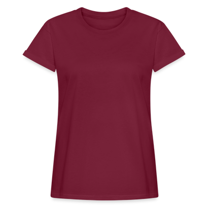 Women's Relaxed Fit T-Shirt - burgundy