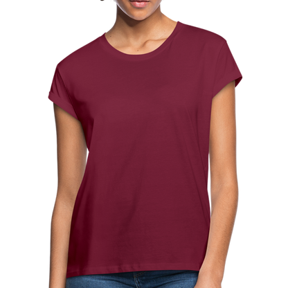 Women's Relaxed Fit T-Shirt - burgundy