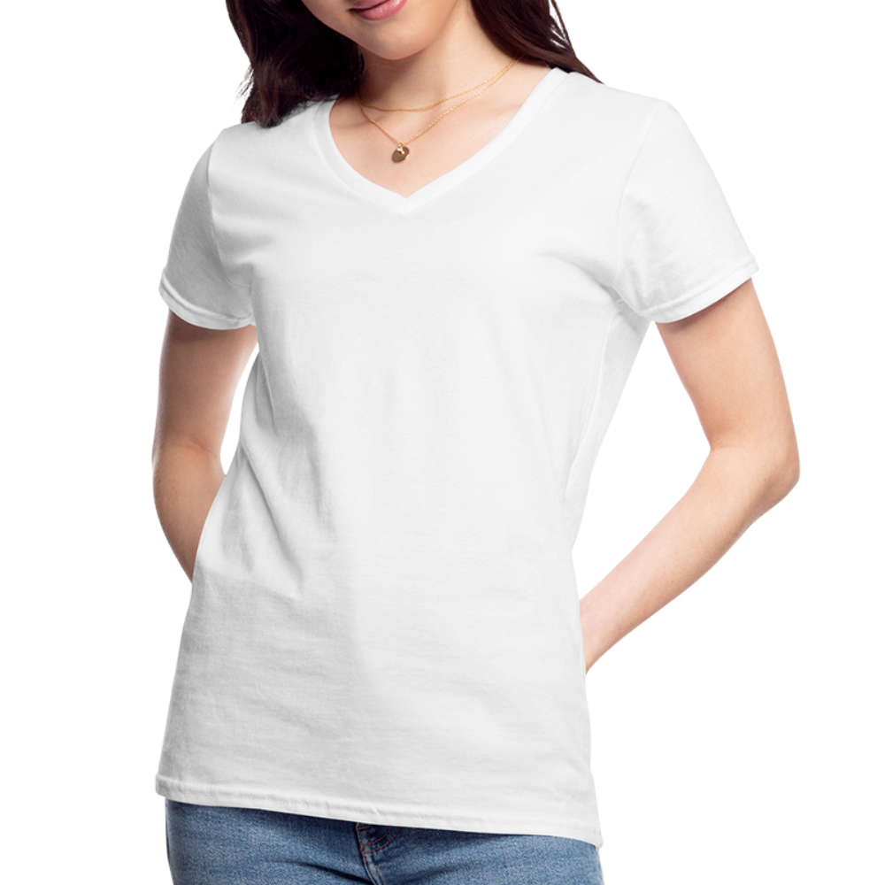 Women's V-Neck T-Shirt - white