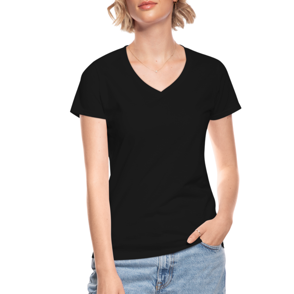 Women's V-Neck T-Shirt - black