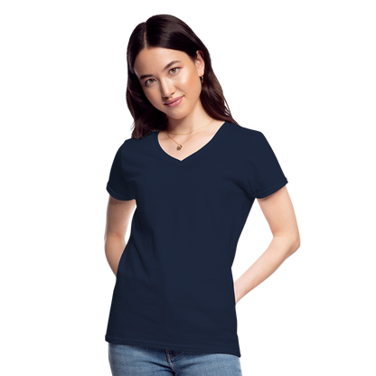 Women's V-Neck T-Shirt - navy