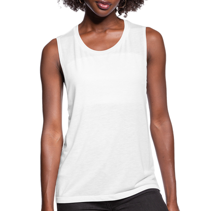 Women's Flowy Muscle Tank by Bella - white