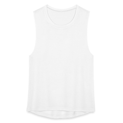 Women's Flowy Muscle Tank by Bella - white