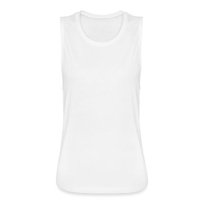 Women's Flowy Muscle Tank by Bella - white