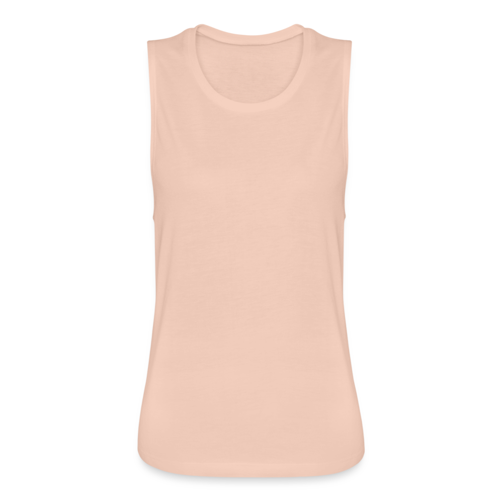 Women's Flowy Muscle Tank by Bella - peach