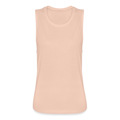 Women's Flowy Muscle Tank by Bella - peach