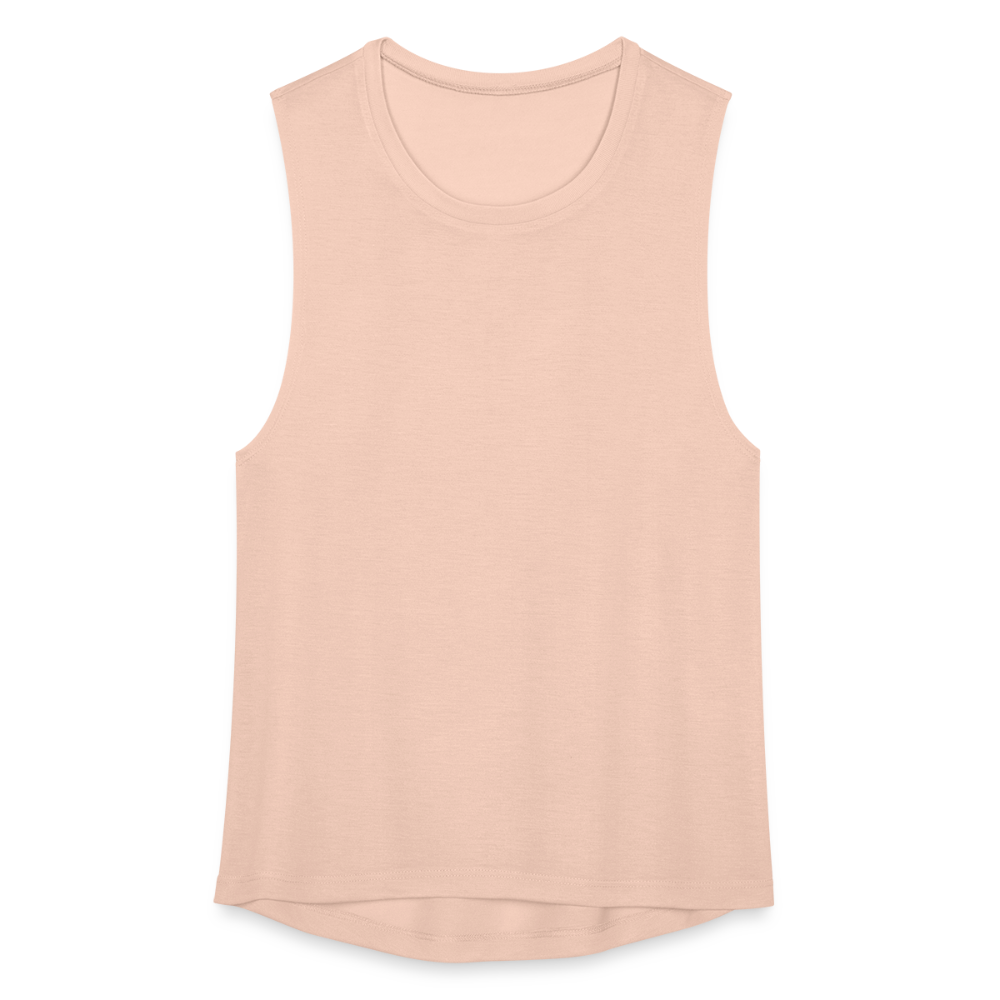 Women's Flowy Muscle Tank by Bella - peach