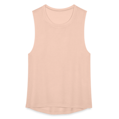 Women's Flowy Muscle Tank by Bella - peach