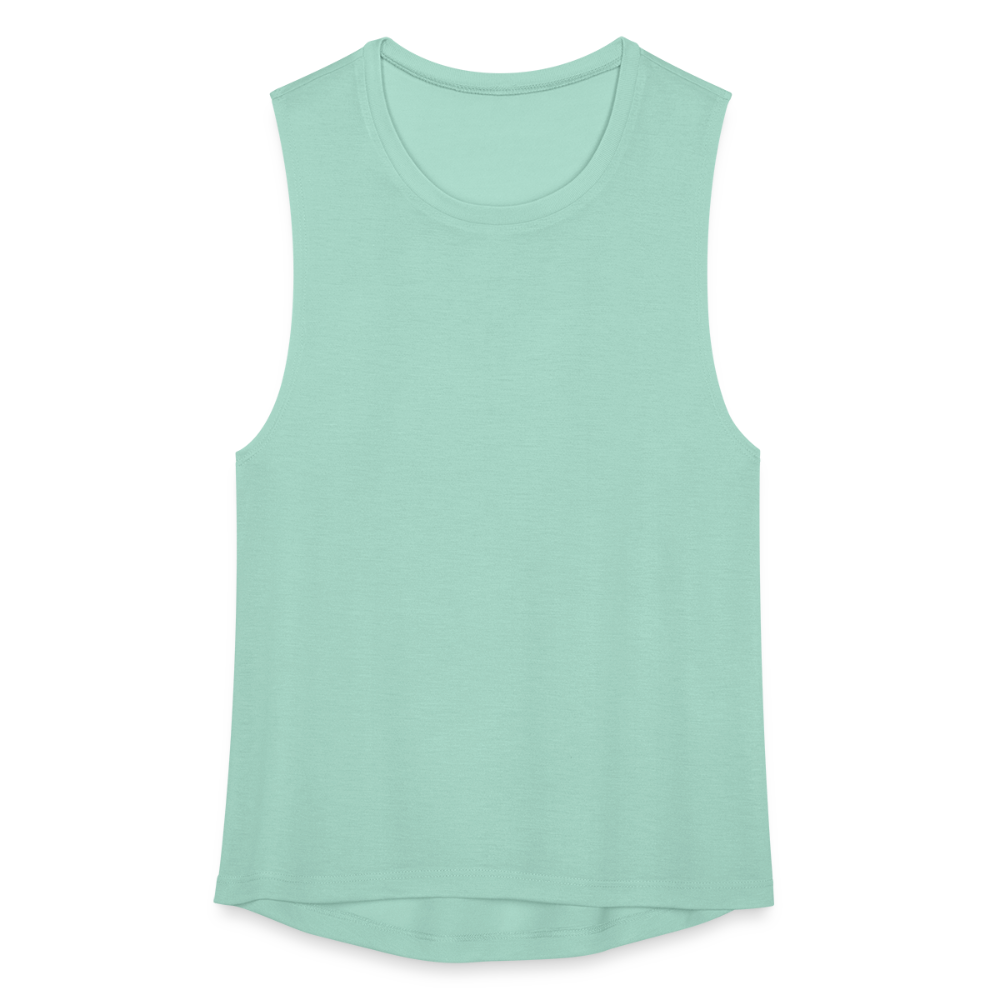 Women's Flowy Muscle Tank by Bella - dusty blue