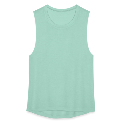 Women's Flowy Muscle Tank by Bella - dusty blue