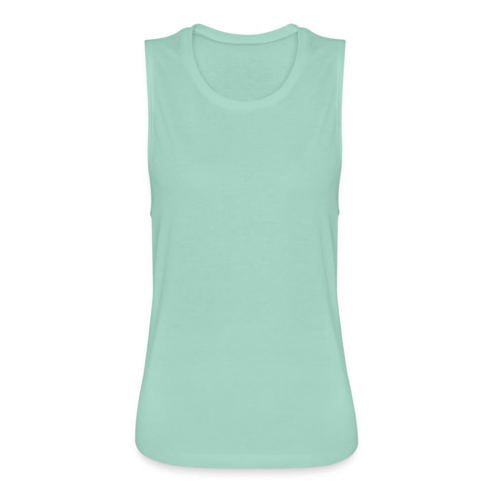 Women's Flowy Muscle Tank by Bella - dusty blue