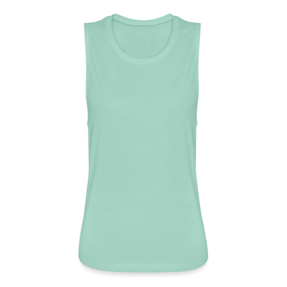 Women's Flowy Muscle Tank by Bella - dusty blue