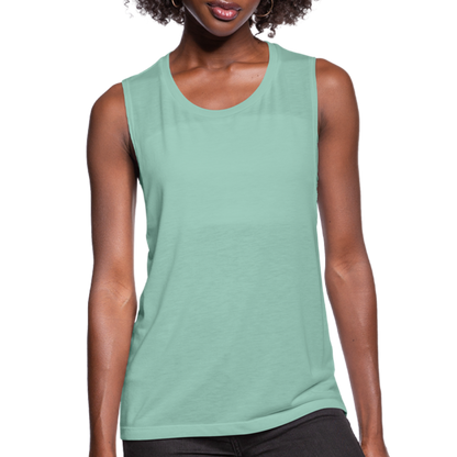 Women's Flowy Muscle Tank by Bella - dusty blue