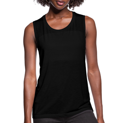 Women's Flowy Muscle Tank by Bella - black