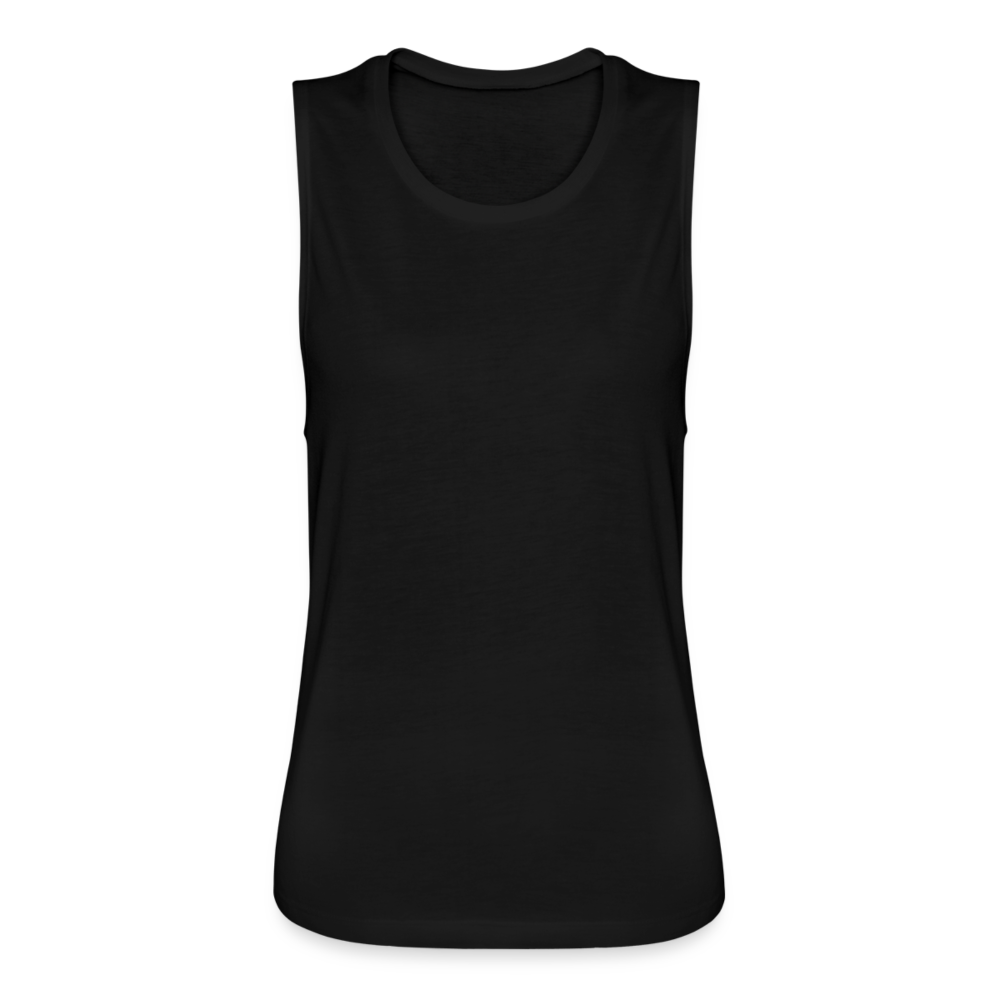 Women's Flowy Muscle Tank by Bella - black